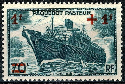 France 1941 paquebot - france, pasteur