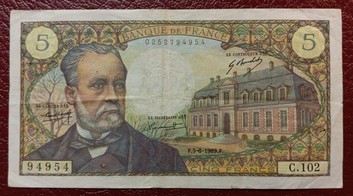 Billet francs pasteur - francs,