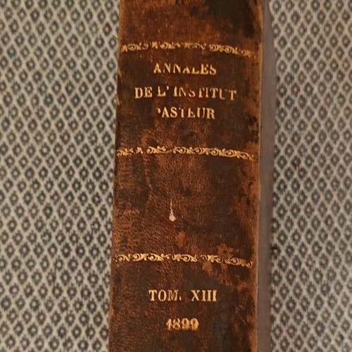 Annales institut pasteur - annales, l'institut