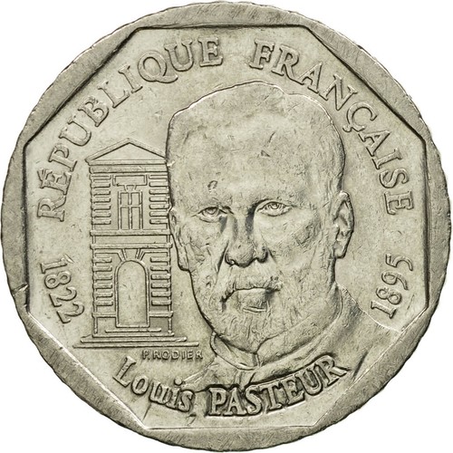 Monnaie francia pasteur 2 - francia,,