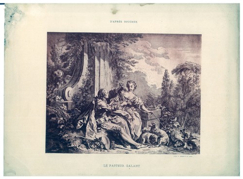 Stampa pastore galante - pastore,