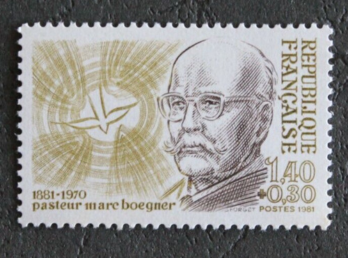Timbre france pasteur marc - france,