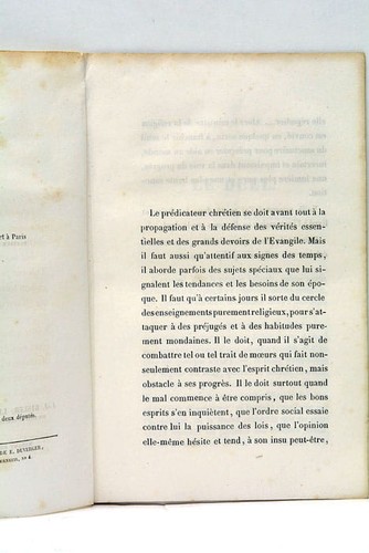 Discours pasteur de - de,
