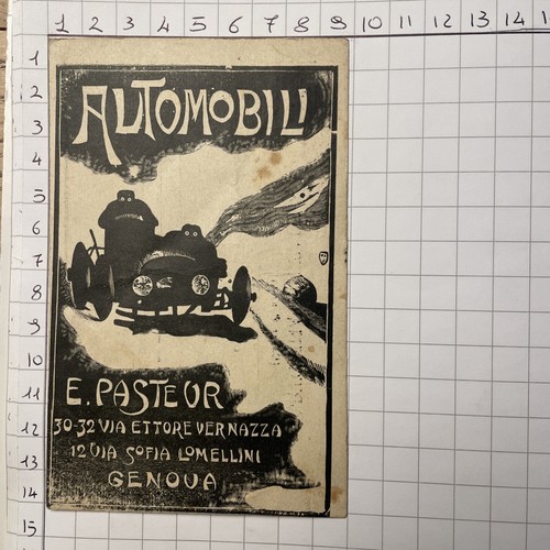 Cartolina pubblicitaria 1908