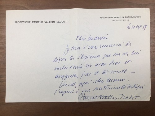 Pasteur vallery radot - pasteur, 1959