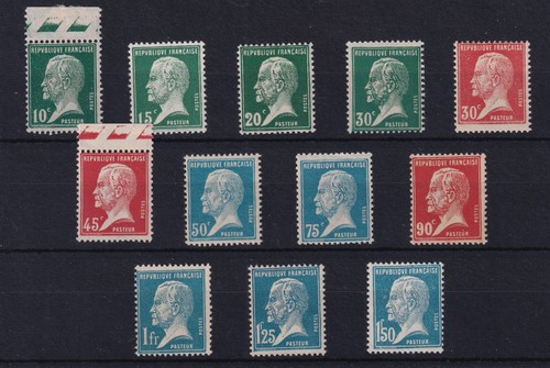 Timbres france serie pasteur - france, n